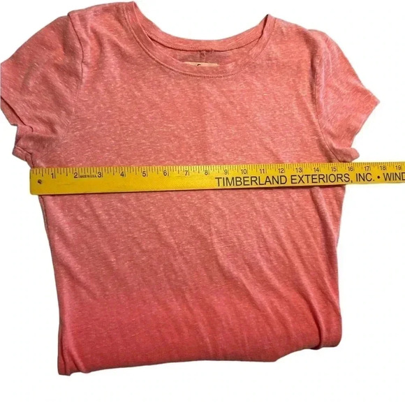 Hollister Simple Pink Ombré Fade T-Shirt Size Medium. Measurements in pictures - Picture 5 of 6